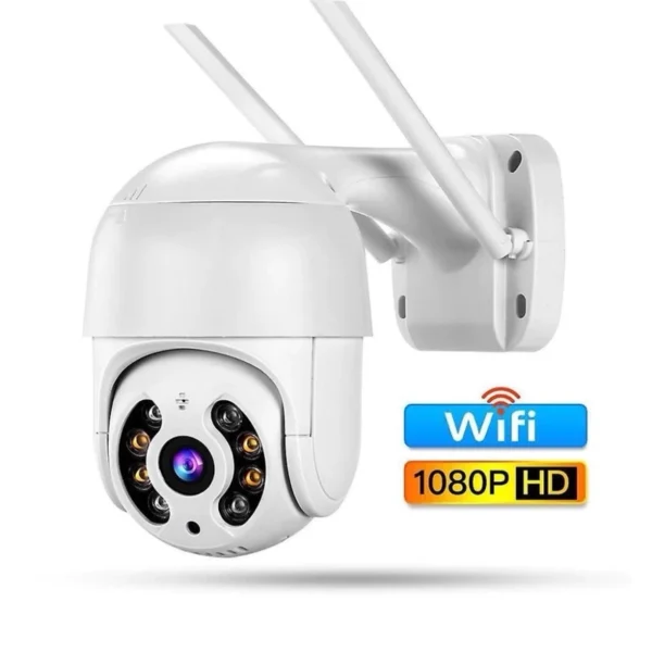 Câmera de Segurança Externa Wi-Fi Full HD 360º à Prova D'Água Visão Noturna IZESECURE MAX