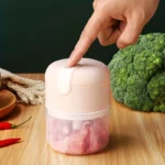 Mini Processador de Alimentos Portátil 3 Lâminas Inox USB Bivolt 250ml IZECHOP SMART