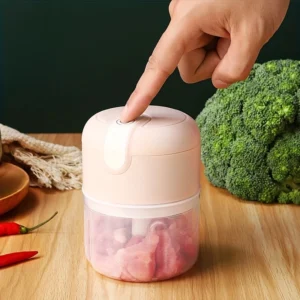 Mini Processador de Alimentos Portátil 3 Lâminas Inox USB Bivolt 250ml IZECHOP SMART