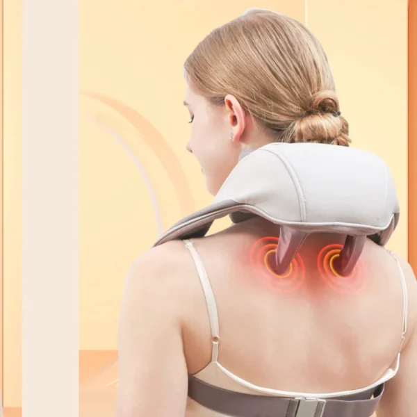 Massageador de Pescoço Sem Fio Compressão 5D Aquecimento Relaxante IZEWELL FULL