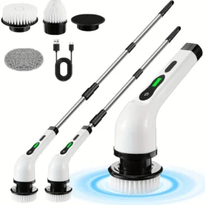 Escova de Limpeza Ajustável Recarregável Multiuso Banheiro Cozinha 90min IZEPOWER CLEAN