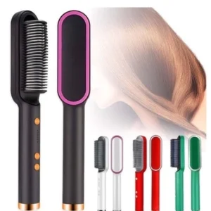 Escova Alisadora de Cabelo 5 em 1 Cerâmica Iônica Inteligente Bivolt IZEHAIR GLOW