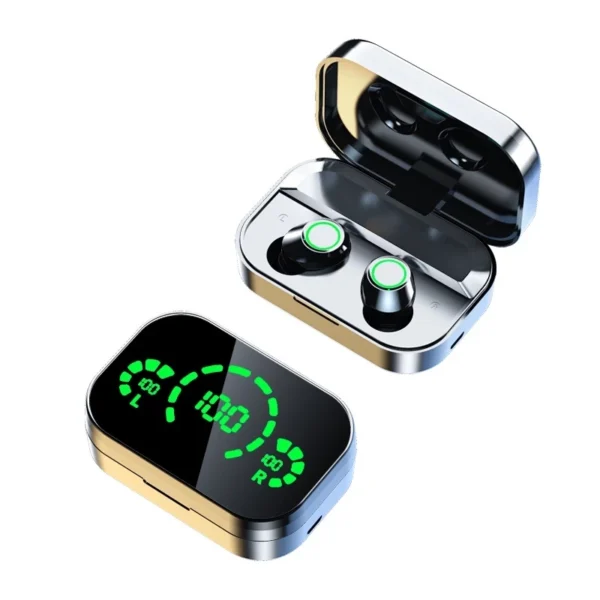 Fone de Ouvido Bluetooth 5.3 Esportivo à Prova D'Água com Cancelamento de Ruído IZEWAVE PRO