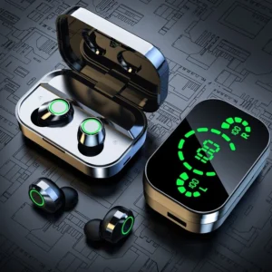 Fone de Ouvido Bluetooth 5.3 Esportivo à Prova D'Água com Cancelamento de Ruído IZEWAVE PRO