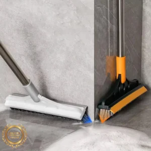 Escova de Limpeza 2 em 1 pp, Rodo e Cerdas Duras para Banheiro, Cozinha, Piso 1 Metro IZERUBBER FORCE