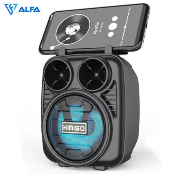 Caixa de Som Bluetooth Kimiso Potente Rádio FM Bateria Longa Duração IZEBOOM MAX