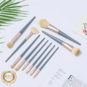 Kit Pincéis Maquiagem Profissional 10 Peças Cerdas Macias Glitter IZEGLAM BRUSH