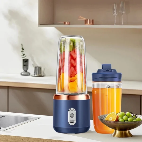 Mini Liquidificador Portátil 400ml 6 Lâminas Bateria Recarregável IZEJUICE GO