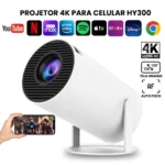 Projetor 4K Smart Android Portátil Bluetooth WiFi 150" IZEPIX CINEMAX