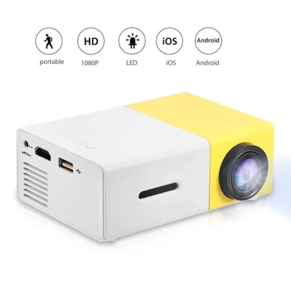 Mini Projetor Portátil LED 1080p 600 Lúmens HDMI IZECLARITY STREAM