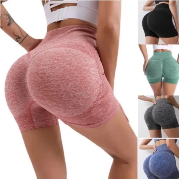 Kit 2 Shorts Femininos Academia Yoga Cintura Alta Elástica Secagem Rápida IZEFLEX FIT