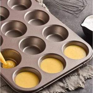 Forma para Cupcake Antiaderente 12 Cavidades Metal 300°C IZEBAKE PRO