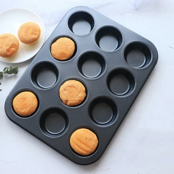 Forma para Cupcake Antiaderente 12 Cavidades Metal 300°C IZEBAKE PRO