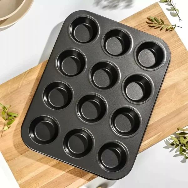 Forma para Cupcake Antiaderente 12 Cavidades Metal 300°C IZEBAKE PRO