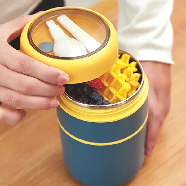 Marmita Térmica Infantil MODUS 530ml Inox Colher Sopas IZEKEEP KIDS