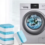 Pastilhas Efervescentes para Limpeza Profunda de Máquinas de Lavar, Esterilização 99%, Fragrância Fresca IZEWASH CLEAN