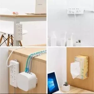 Kit 10 Suporte Adesivo Dupla Face para Roteador e Modem, Plástico Reforçado, Fácil Instalação IZEHOLD PRO