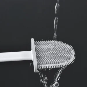 Kit 2 Escovas Sanitárias Silicone Parede Flexível Antiodor IZEHYGIA CLEAN