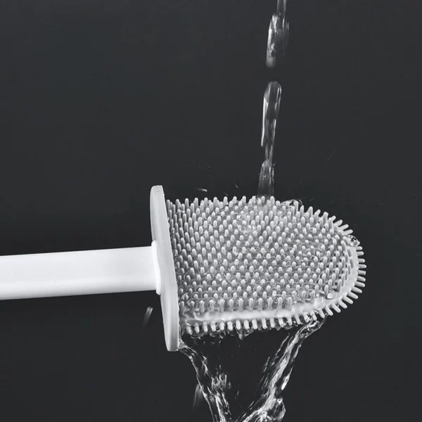 Kit 2 Escovas Sanitárias Silicone Parede Flexível Antiodor IZEHYGIA CLEAN