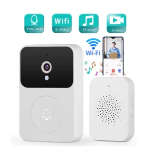 Campainha Wi-Fi Smart HD Sem Fio Visão Noturna Recarregável IZESECURE VIEW