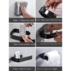Suporte de Papel Higiênico Acrílico 4mm Fixação 3M Banheiro IZEGLASS GRIP