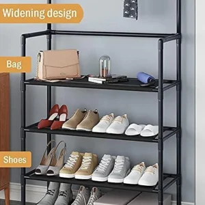 Sapateira Cabideira Multiuso 4 Andares 16 Pares Metal Fácil Montagem IZEORGANIZE FLEX