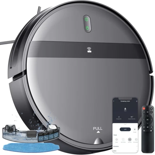 Aspirador Robô Inteligente IDALI LIFE 2000Pa Sensores Anti-Queda Wi-Fi IZE SMARTCLEAN