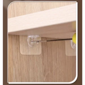Kit Suporte Reforçado Adesivo 48 Peças, Transparente, Até 10kg, Instalação Sem Furo IZEGRIP HOLD
