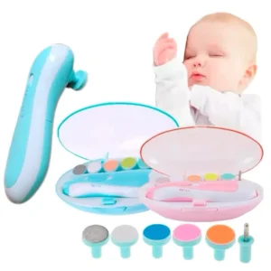 Lixador Elétrico de Unha Bebê e Adulto IZECARE PRO – 6 Lixas, LED, Estojo Portátil
