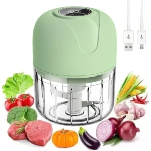 Mini Processador Elétrico Portátil Bivolt 250ml USB Tritura Carnes IZECHOP PRO