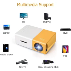 Mini Projetor Portátil LED 1080p 600 Lúmens HDMI IZECLARITY STREAM