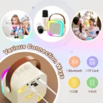Caixa de Som Bluetooth Portátil com Microfone Sem Fio, Redução de Ruído, Alcance Longo IZEVOX FUN