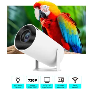 Projetor 4K Smart Android Portátil Bluetooth WiFi 150" IZEPIX CINEMAX
