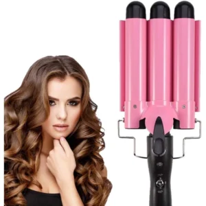 Modelador de Cachos Triplo Cerâmica 22mm Controle Temperatura IZEWAVES PRO