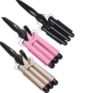 Modelador de Cachos Triplo Cerâmica 22mm Controle Temperatura IZEWAVES PRO