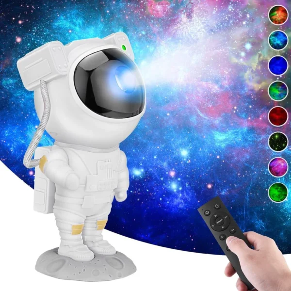 Projetor Luz Estrela Astronauta Galáxia Controle Remoto IZEGLIMMER STAR