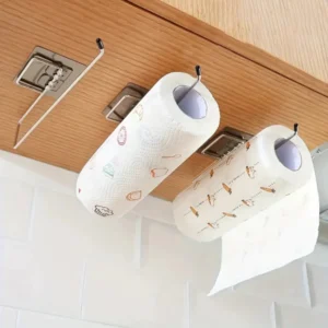Porta Papel Toalha de Parede Aramado Autoadesivo 29,5x9,5cm Aço Moderno IZEHOLD FIT