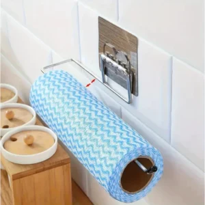 Porta Papel Toalha de Parede Aramado Autoadesivo 29,5x9,5cm Aço Moderno IZEHOLD FIT