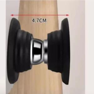 Fixador de Porta Magnético Inox Preto com Mola Amortecedora IZELOCK PRO