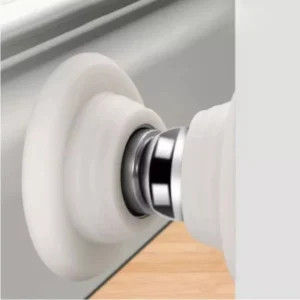 Fixador de Porta Magnético Inox Preto com Mola Amortecedora IZELOCK PRO