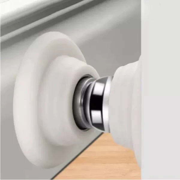 Fixador de Porta Magnético Inox Preto com Mola Amortecedora IZELOCK PRO