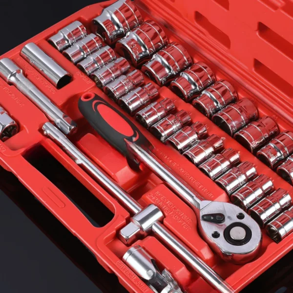 Kit de Ferramentas 46 Peças Maleta Portátil Aço Cromo Vanádio IZEWORK PRO