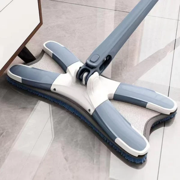 Esfregão Giratório 360° Microfibra Multiuso Limpa Piso e Cantos IZEPOWER SPIN