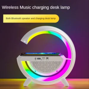 Caixa de Som Bluetooth Luminária LED RGB Despertador Wireless IZEWAKE SOUND