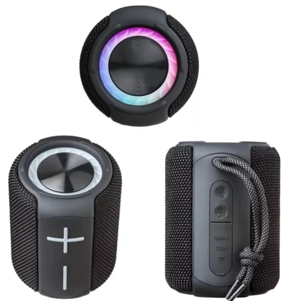Caixa de Som Bluetooth KAPBOM IPX6 Grave Potente LED RGB IZESOUND X