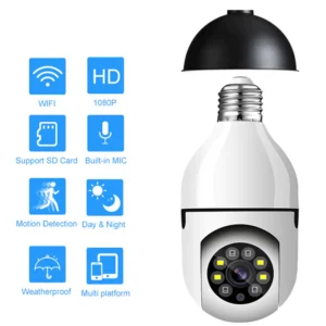 Câmera de Segurança Wifi 360º Full HD Visão Noturna Áudio Bidirecional IZESECURE EYE