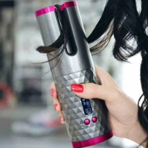 Modelador de Cachos Automático Sem Fio Cerâmica LCD Bivolt Bateria Power IZEWAVES