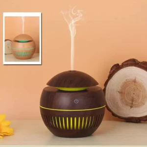 Umidificador Aromatizador Ultrassônico Madeira LED 130ml IZEWOOD FRESH