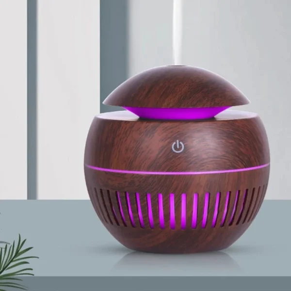 Umidificador Aromatizador Ultrassônico Madeira LED 130ml IZEWOOD FRESH