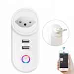 Tomada Inteligente Wi-Fi 16A USB Dupla Controle App Automação IZEPOWER CONNECT